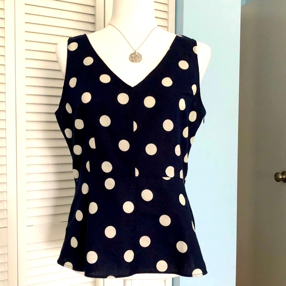 J Crew Peplum Top